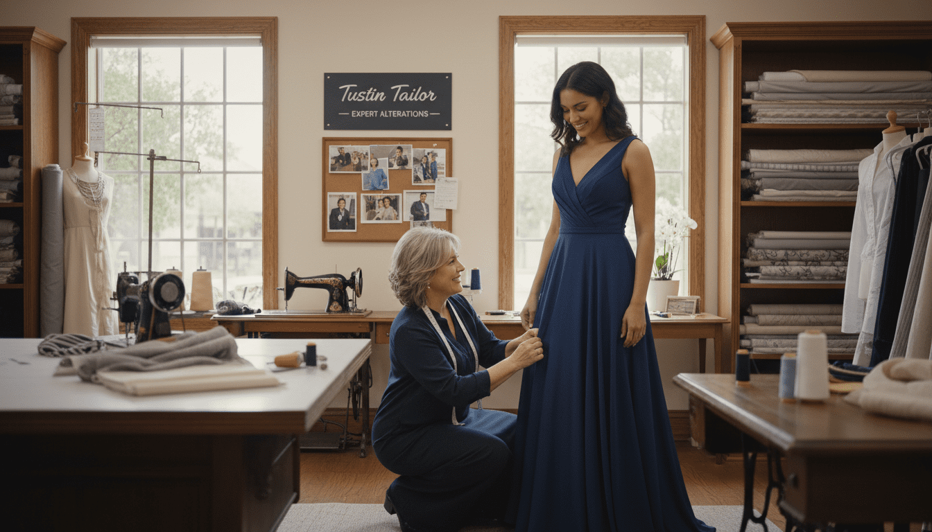 ```json { "meta_description": "Find your perfect fit with expert dress alterations from a trusted local tailor in Tustin. Offering seamless hemming, complex repairs, and custom adjustments for all your garments.", "excerpt": "Discover the difference a perfect fit makes! Find a trusted local tailor for all your dress alteration needs, from simple hemming to complex repairs. Experience expert craftsmanship and personalized service for garments that fit like a dream." } ```